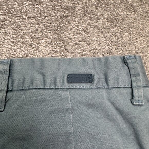 Zara Man Chino Pants Mens 31 Slate Blue Straight Leg Cotton Flat Front 32x27 - Picture 4 of 16